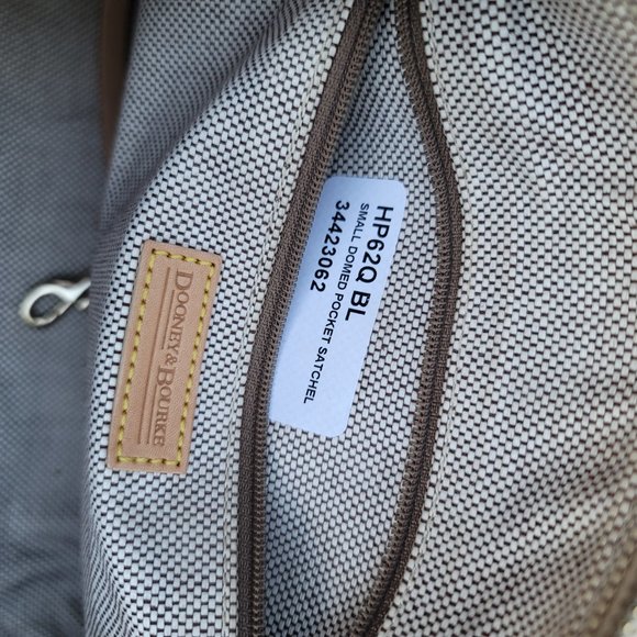 Vintage DOONEY & BOURKE Signature Canvas Domed Tan Top Handle Satchel - Picture 8 of 10